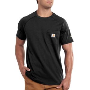 Carhartt: Force Relaxed Fit Midweight Short-Sleeve Pocket T-Shirt (Black)