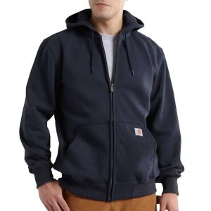 Carhartt: Rain Defender® Loose Fit Heavyweight Full-Zip Sweatshirt (New Navy)