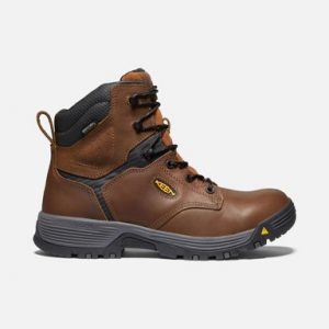 Keen Utility: Men's Chicago 6" Waterproof Soft Toe Boot (Tobacco/Black)