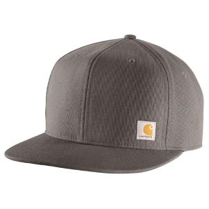 Carhartt: Firm Duck Flat Brim Cap (Gravel)