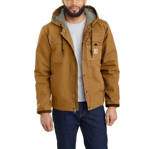 Carhartt: Relaxed Fit Washed Duck Sherpa-Lined Utility Jacket (Carhartt Brown)