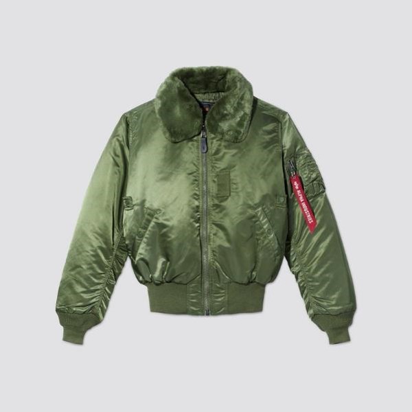 Alpha Industries: Men's Heritage B-15 Bomber Jacket (Sage)