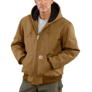Carhartt: Loose Fit Firm Duck Insulated Flannel-Lined Active Jac (Carhartt Brown)