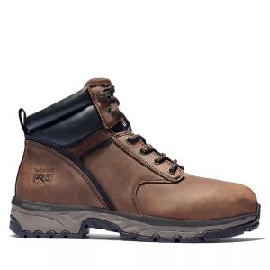Timberland PRO: Men's Jigsaw 6" Steel Toe Work Boots (Brown Full-Grain Leather)