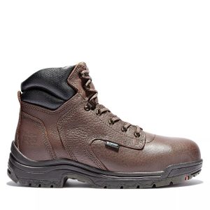 Timberland PRO: Men's TiTAN® 6" Alloy Toe Work Boots (Dark Mocha Full-Grain)