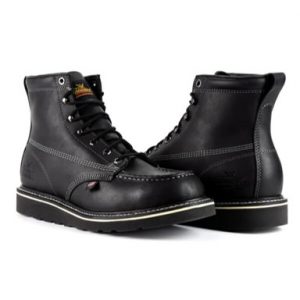 Thorogood: American Heritage Midnight Series 6″ Moc Toe MAXWear Wedge™ (Black)