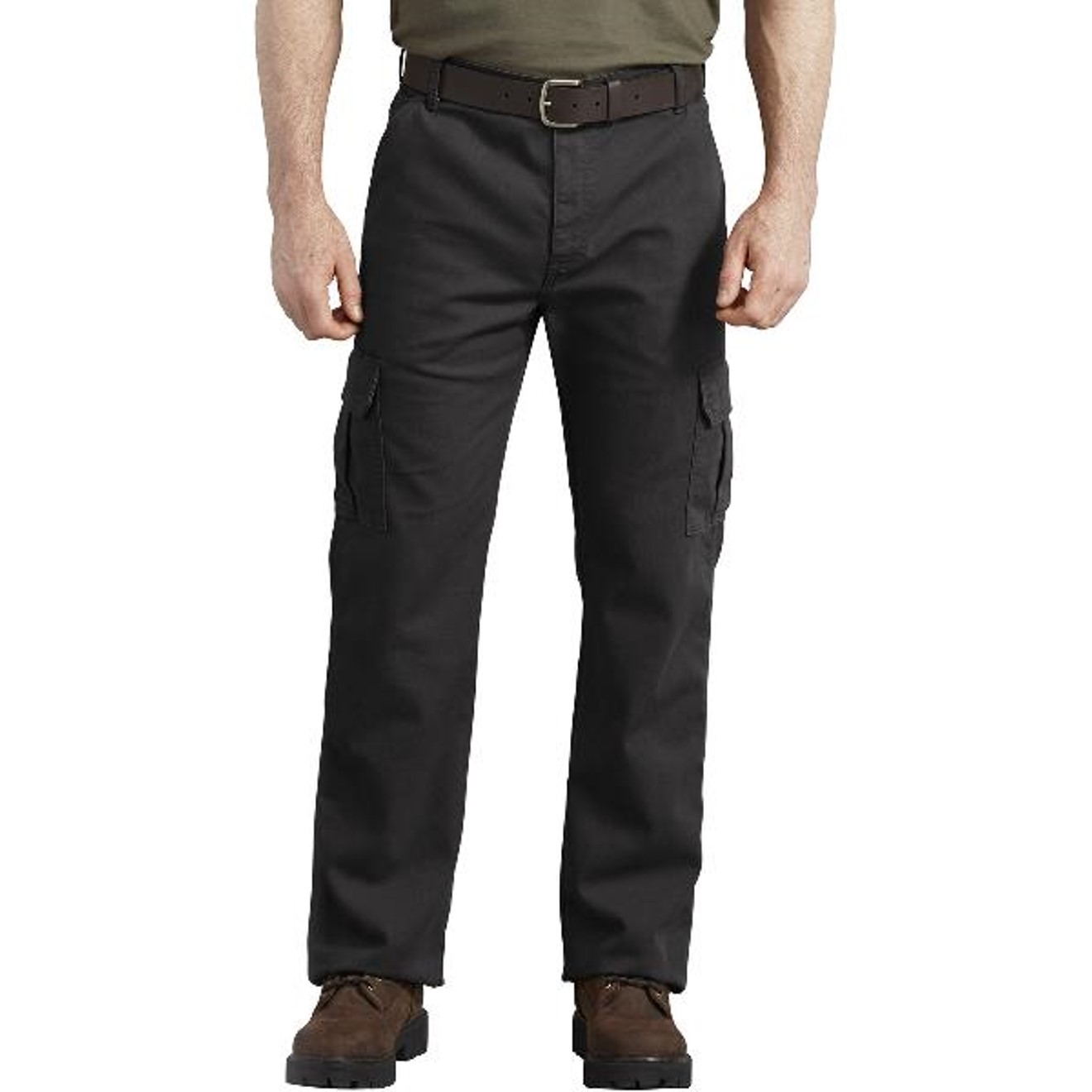 Dickies: FLEX Regular Fit Tough Max™ Duck Cargo Pants (Stonewashed Black)