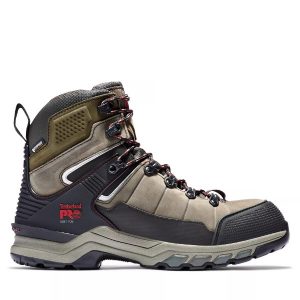 Timberland PRO: Men's Hypercharge TRD Waterproof Soft Toe Work Boots (Brown Nubuck)