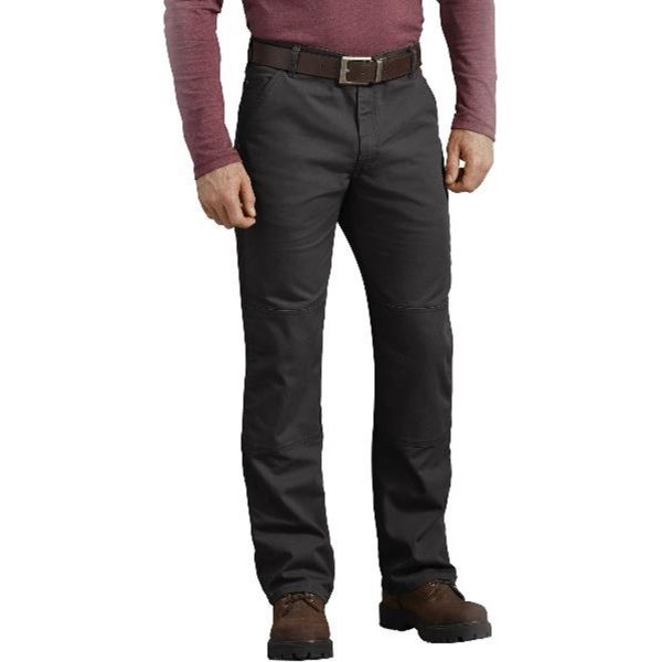 Dickies: FLEX Regular Fit Tough Max™ Duck Double Knee Pants (Stonewashed Black)