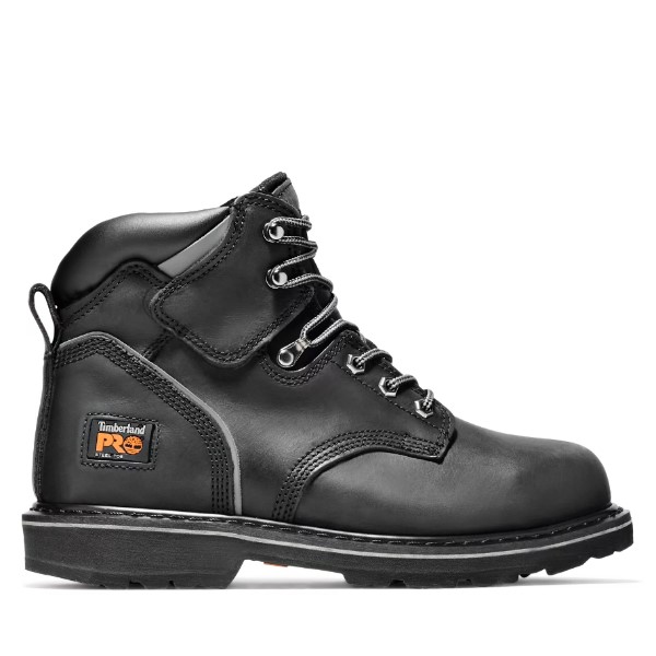 Timberland PRO: Men's Pit Boss 6" Steel Toe Work Boots (Black Oiled Nubuck)