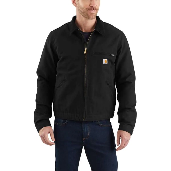 Carhartt: Relaxed Fit Duck Blanket-Lined Detroit Jacket (Black)
