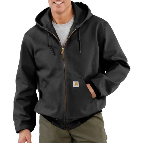 Carhartt: Loose Fit Firm Duck Thermal-Lined Active Jac (Black)