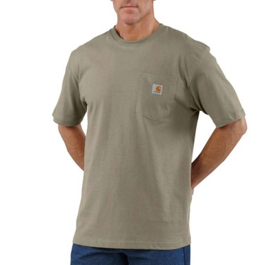 Carhartt: Loose Fit Heavyweight Short-Sleeve Pocket T-Shirt (Desert)