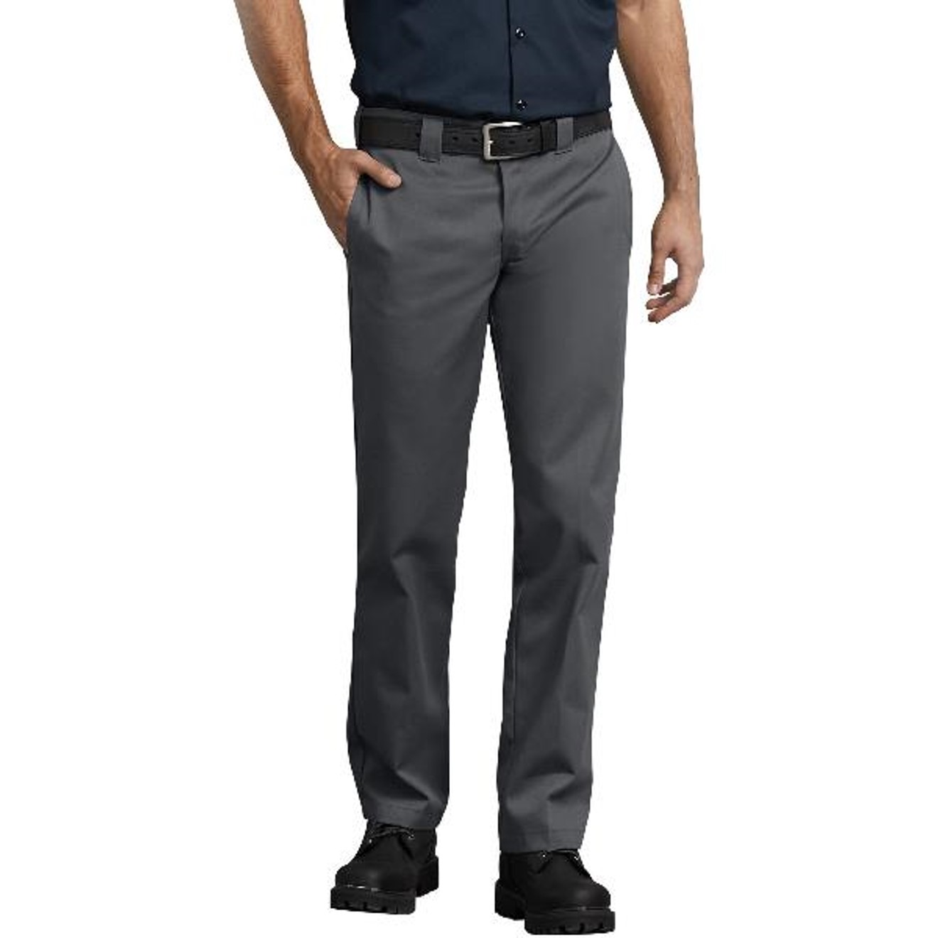 Dickies: Slim Fit Straight Leg Work Pants (Charcoal Gray)