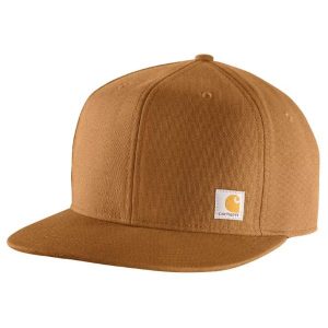 Carhartt: Firm Duck Flat Brim Cap (Carhartt Brown)