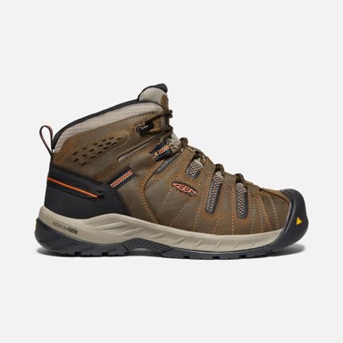 Keen Utility: Men's Flint II Soft Toe Boot (Cascade Brown/Burnt Ochre)