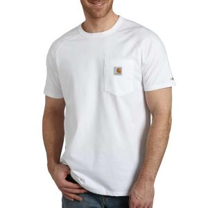 Carhartt: Force Relaxed Fit Midweight Short-Sleeve Pocket T-Shirt (White)
