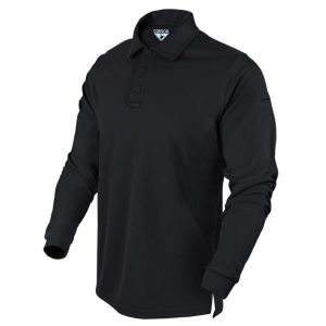 Condor Outdoor: Men's Performance Long Sleeve Polo (Black)