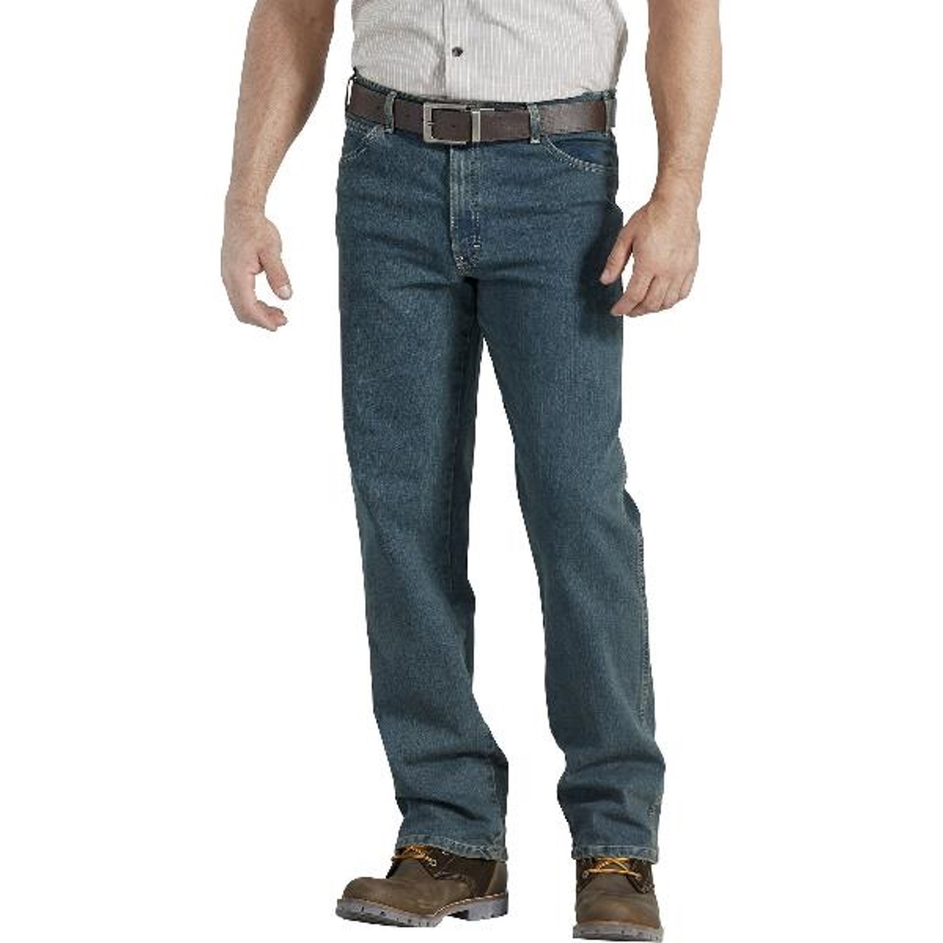 Dickies: FLEX Active Waist 5-Pocket Relaxed Fit Jeans (Heritage Tinted Khaki)