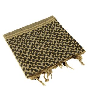Condor Outdoor: 100% Cotton Shemagh (Tan/Black)