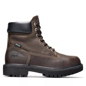 Timberland PRO: Men's Direct Attach 6" Waterproof Steel Toe Boots (Brown Oiled Full-Grain)