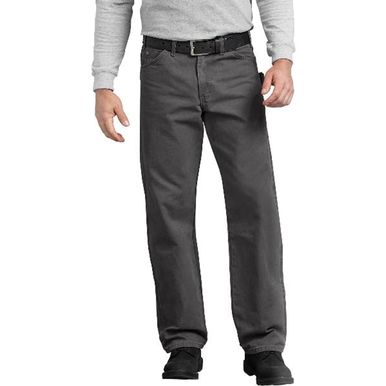 Dickies: Relaxed Fit Straight Leg Carpenter Duck Jeans (Dark Gray)
