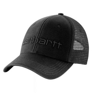 Carhartt: Canvas Mesh-Back Logo Graphic Cap (Black)