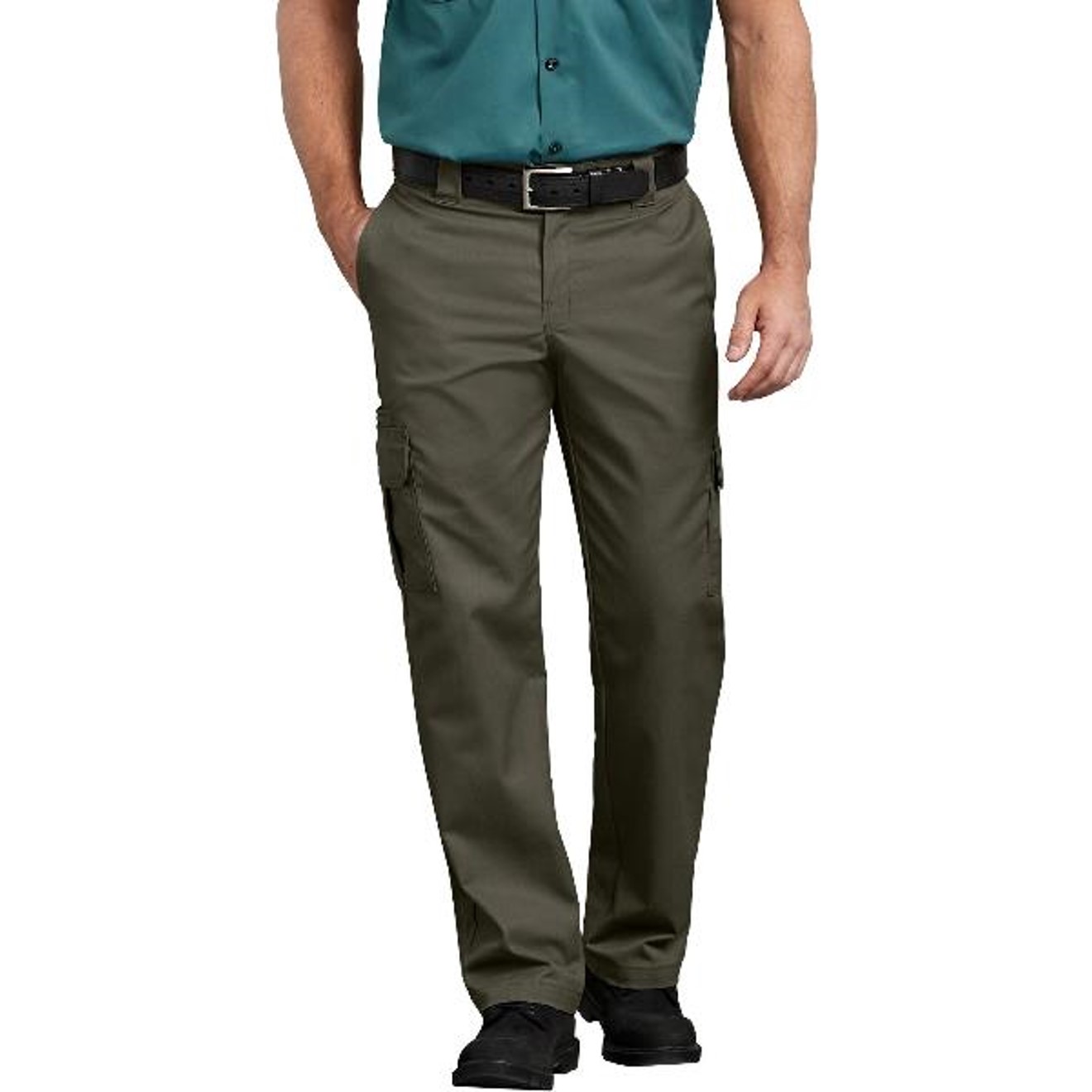 Dickies: FLEX Regular Fit Straight Leg Cargo Pants (Moss Green)