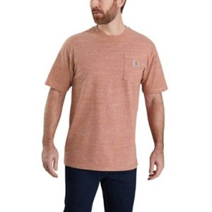 Carhartt: Loose Fit Heavyweight Short-Sleeve Pocket T-Shirt (Auburn Snow Heather)