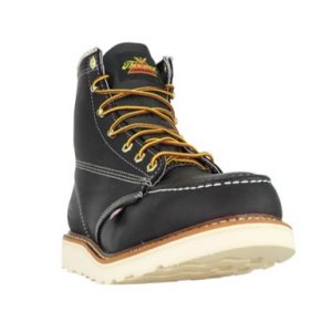Thorogood: American Heritage 6″ Safety Toe Moc Toe MAXWear Wedge™ (Black)