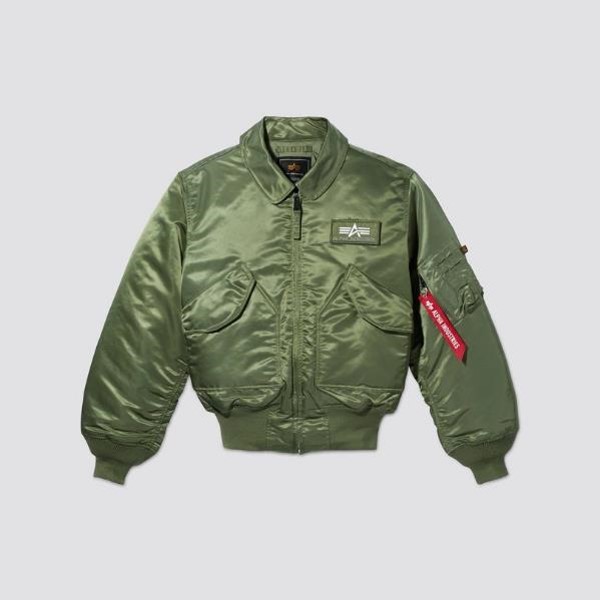 Alpha Industries: Men's Heritage CWU 45/P Bomber Jacket (Sage)