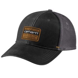 Carhartt: Canvas Mesh-Back Quality Graphic Cap (Black)