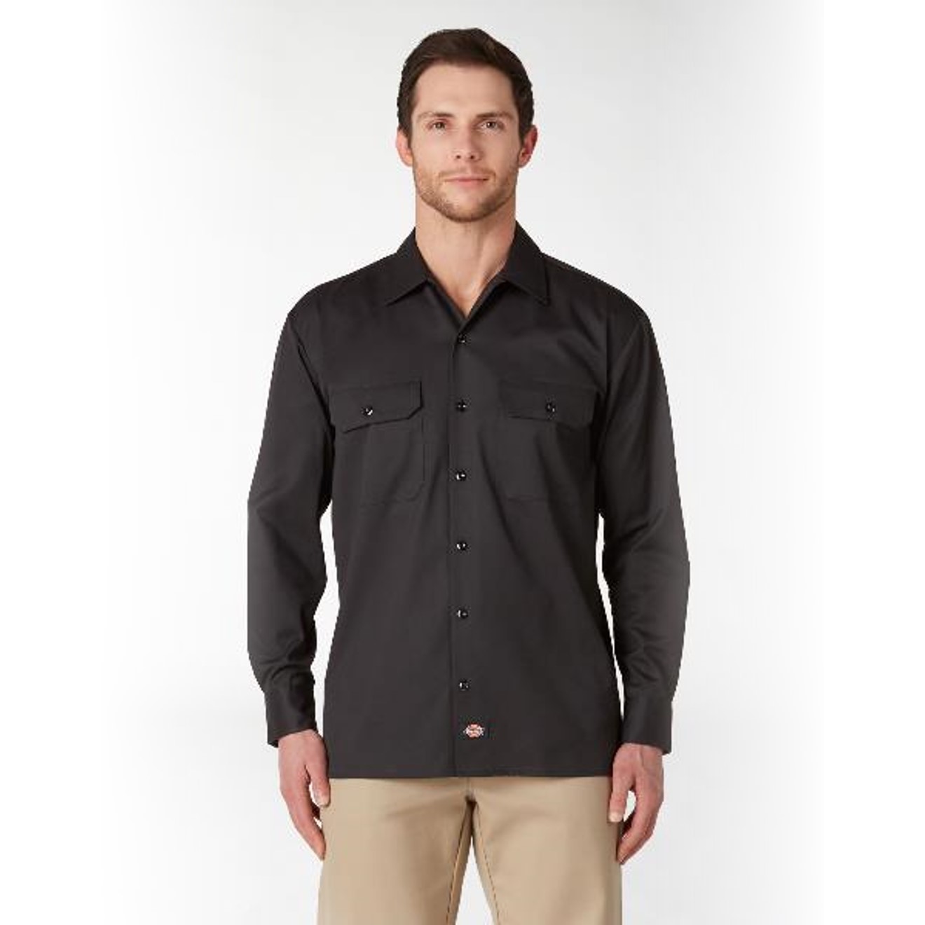 Dickies: FLEX Cooling Long Sleeve Work Shirt (Black)