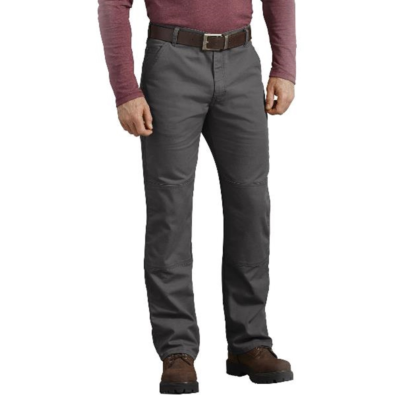 Dickies: FLEX Regular Fit Tough Max™ Duck Double Knee Pants (Stonewashed Gray)