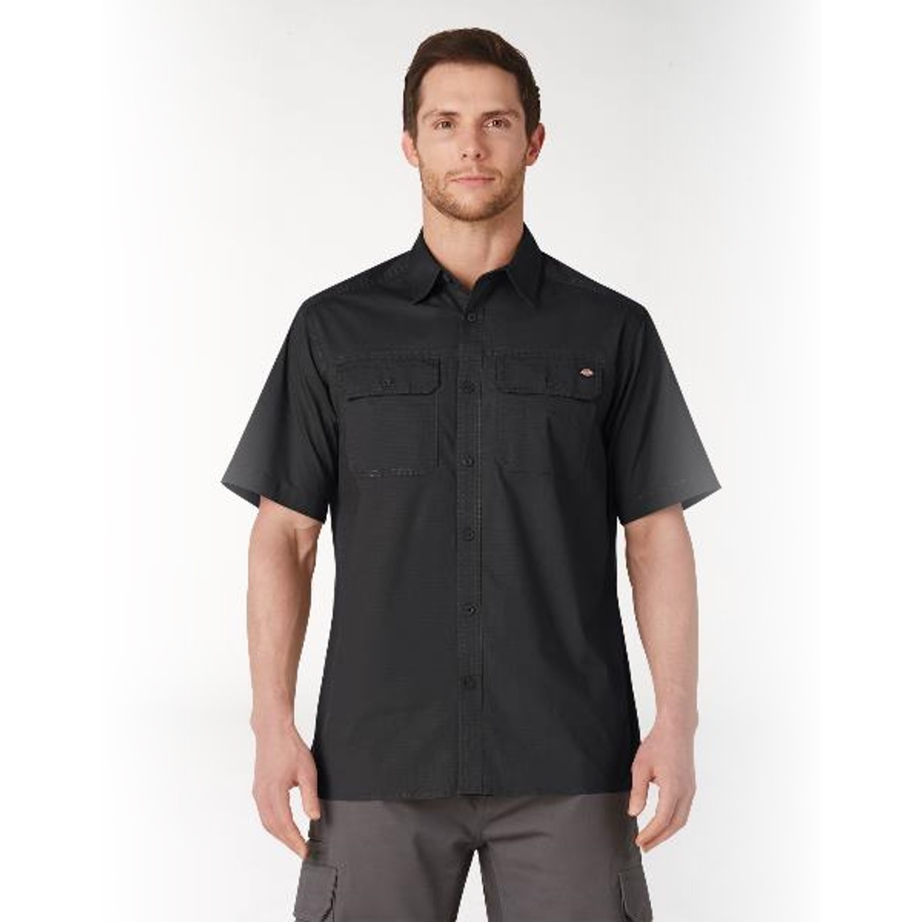 Dickies: FLEX Short Sleeve Ripstop Shirt (Rinsed Black)