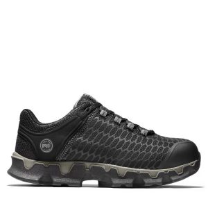 Timberland PRO: Men's Powertrain Sport Alloy Toe SD+ Work Shoes (Black Ripstop Nylon)
