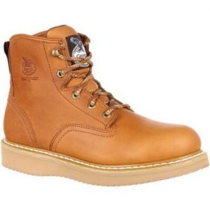 Georgia Boot: Wedge Work Boot (Barracuda Gold)