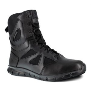 Reebok Work: Sublite Cushion Tactical Men's 8" Tactical Waterproof Boot with Side Zipper (Black)