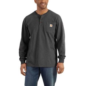 Carhartt: Loose Fit Heavyweight Long-Sleeve Pocket Henley T-Shirt (CRH)
