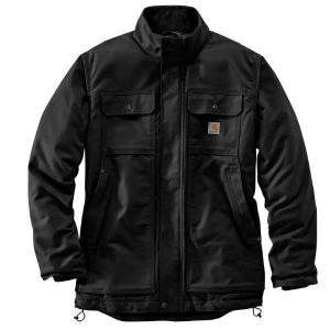 Carhartt: Full Swing® Relaxed Fit Quick Duck Insulated Traditional Coat (Black)
