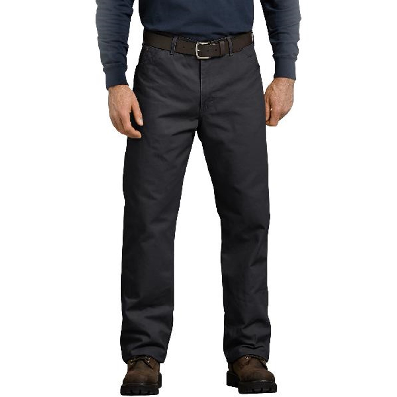 Dickies: Relaxed Fit Straight Leg Carpenter Duck Jeans (Rinsed Black)