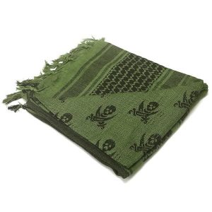 Condor Outdoor: 100% Cotton Shemagh (Olive Drab/Black)