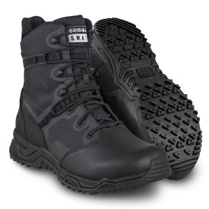 Original S.W.A.T.: Alpha Fury 8" Polishable Toe Side-Zip Waterproof (Black)