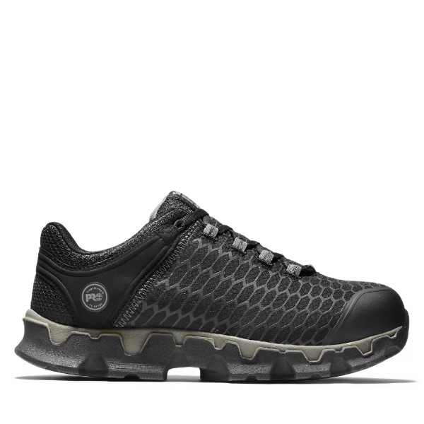 Timberland PRO: Men's Powertrain Sport Alloy Toe SD+ Work Shoes (Black Ripstop Nylon)