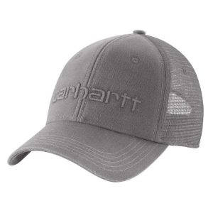 Carhartt: Canvas Mesh-Back Logo Graphic Cap (Asphalt)