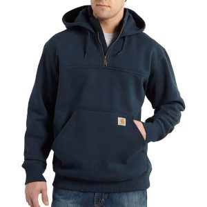 Carhartt: Rain Defender® Loose Fit Heavyweight Quarter-Zip Sweatshirt (New Navy)